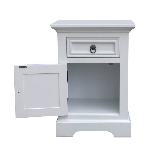 white bedside
